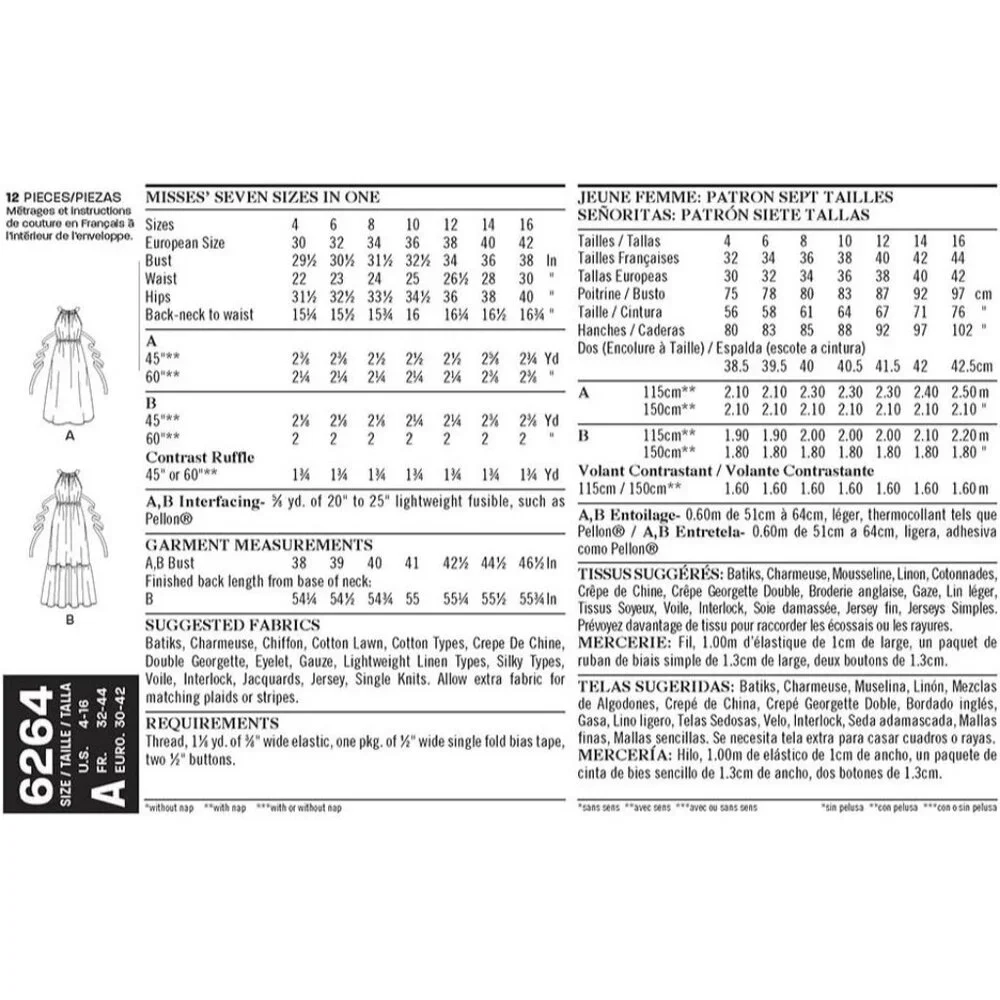 New‎ Look 6264 Misses Dress Sewing Pattern Sizes 4-16 Project Runway Design